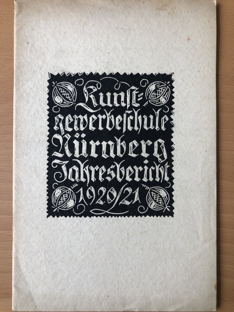 Cover von Jahresbericht der Kunstgewerbeschule Nürnberg 1920/21