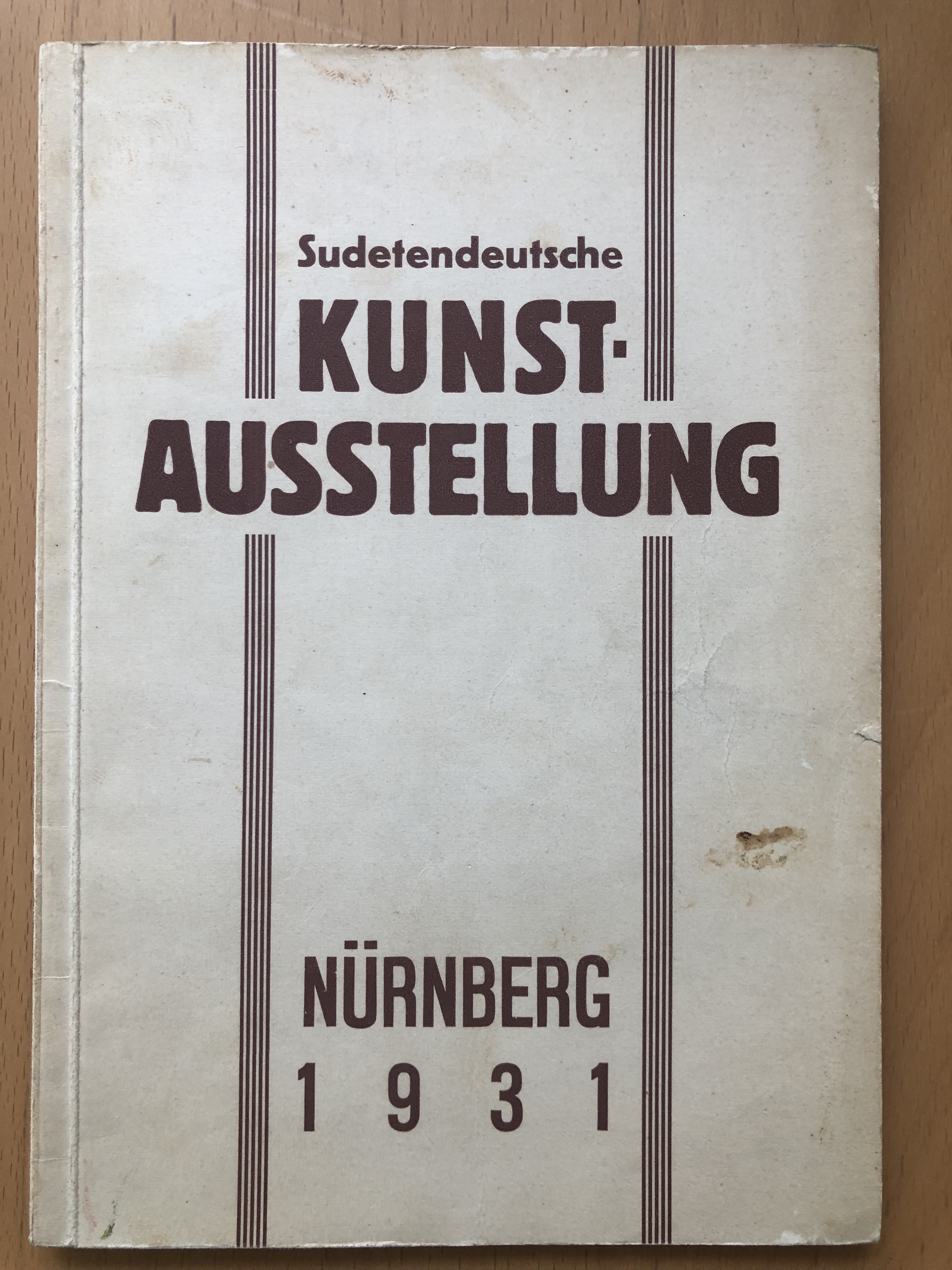 Cover von Sudetendeutsche Kunstaustellung Nürnberg 1931
